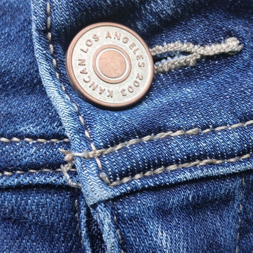 KanCan Mid Rise Ripped Flare Jean Sz 18 - Picture 6 of 13